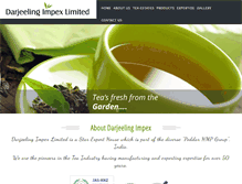 Tablet Screenshot of darjeelingimpex.com